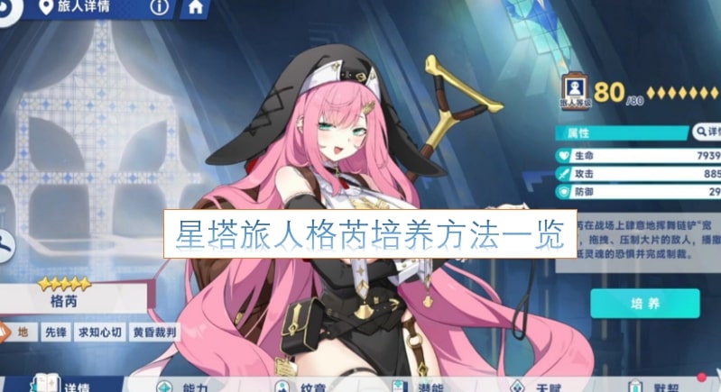 星塔旅人格芮培养方法一览