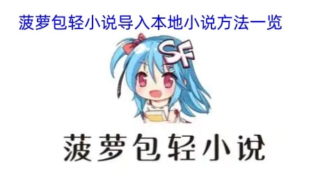 菠萝包轻小说导入本地小说方法一览