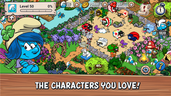 蓝精灵村庄(SmurfsVillage)汉化版下载截图1