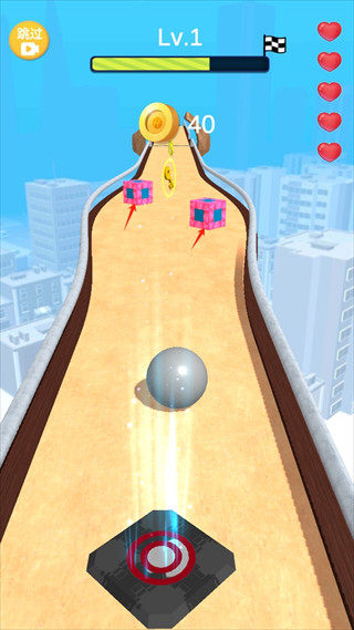 跑个球球小游戏