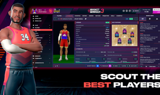 掌上篮球经理3中文版截图3