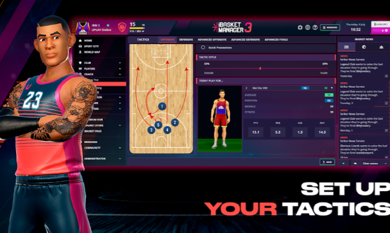 掌上篮球经理3中文版截图2