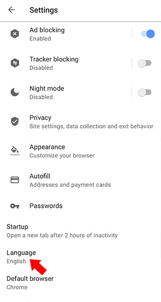 欧朋浏览器国际版如何设置中文模式3